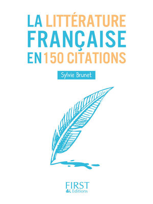 cover image of La littérature française en 150 citations